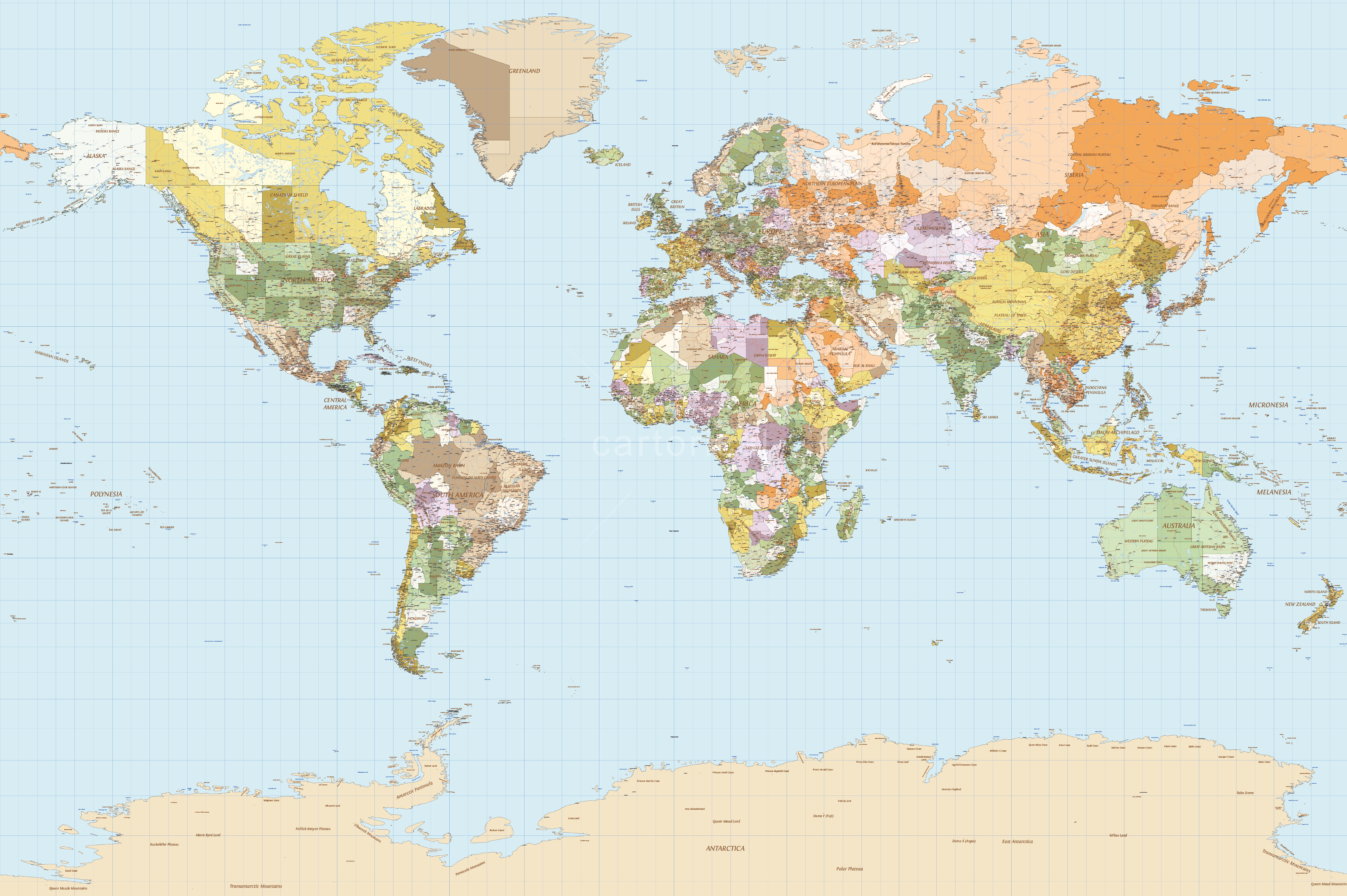 Vector map World Political PDF